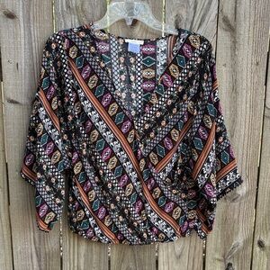 Bohemian Patterned Women's Top